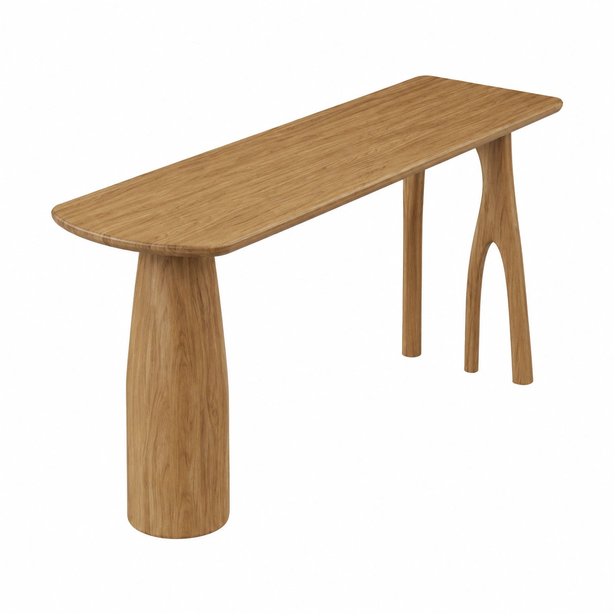 Bartisch – 200,7 cm, skandinavischer Stil, aus Massivholz und Kiefernholz, für Esszimmer und Küche