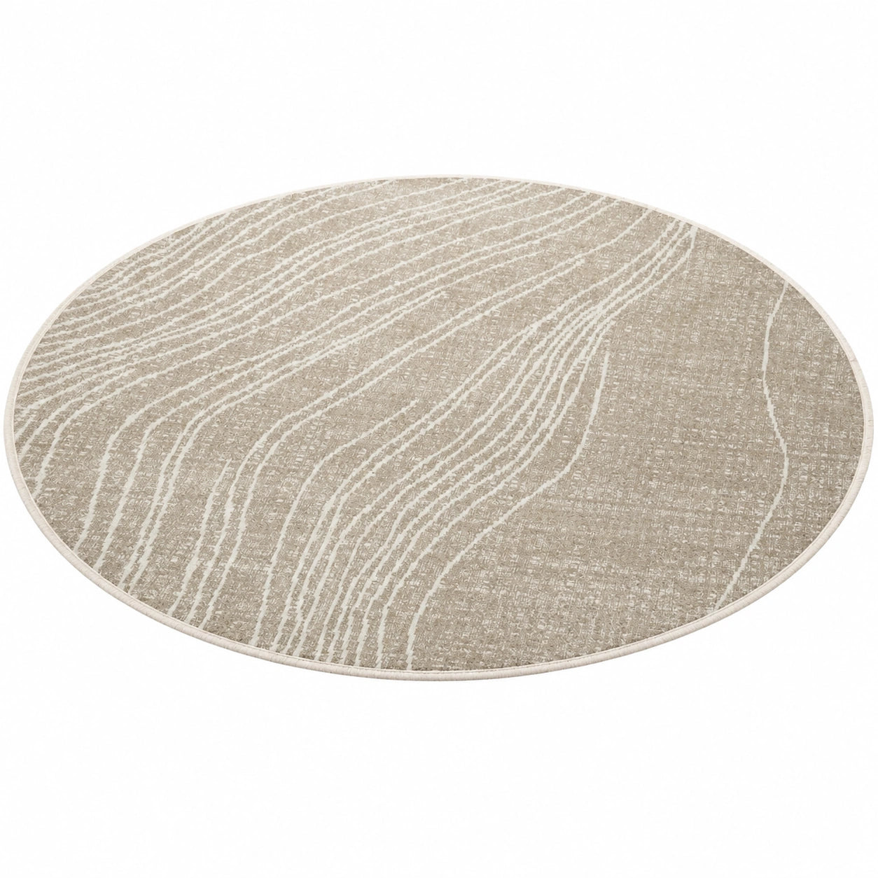 Teppich – Ø 200 cm, moderner Stil, runde Form, für Küche, Wohnzimmer und Schlafzimmer