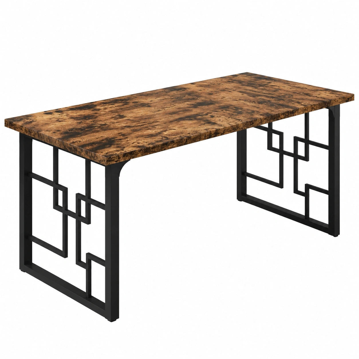 Esstisch – für 6 Personen, 160 × 80 × 75 cm, rechteckige Form, Braun, für Esszimmer, Küche und Wohnzimmer