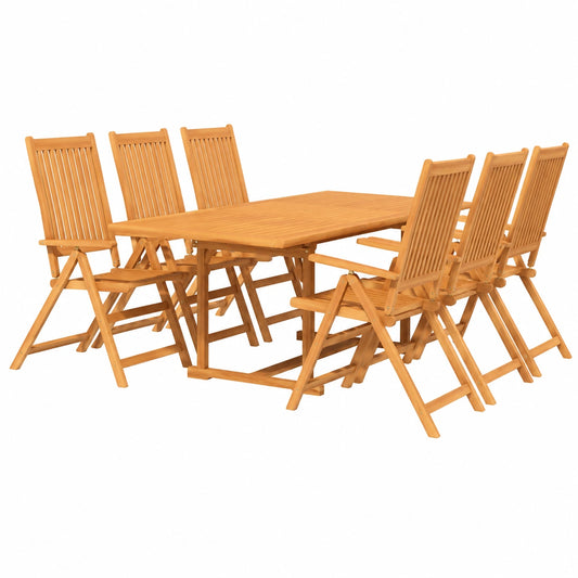 Gartenmöbel – 7-teilig, aus Massivholz