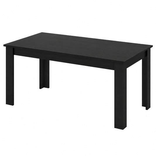 Esstisch – für 6–8 Personen, 160 × 80 × 77 cm, moderner Stil, rechteckige Form, Schwarz, für Esszimmer, Küche und Büro