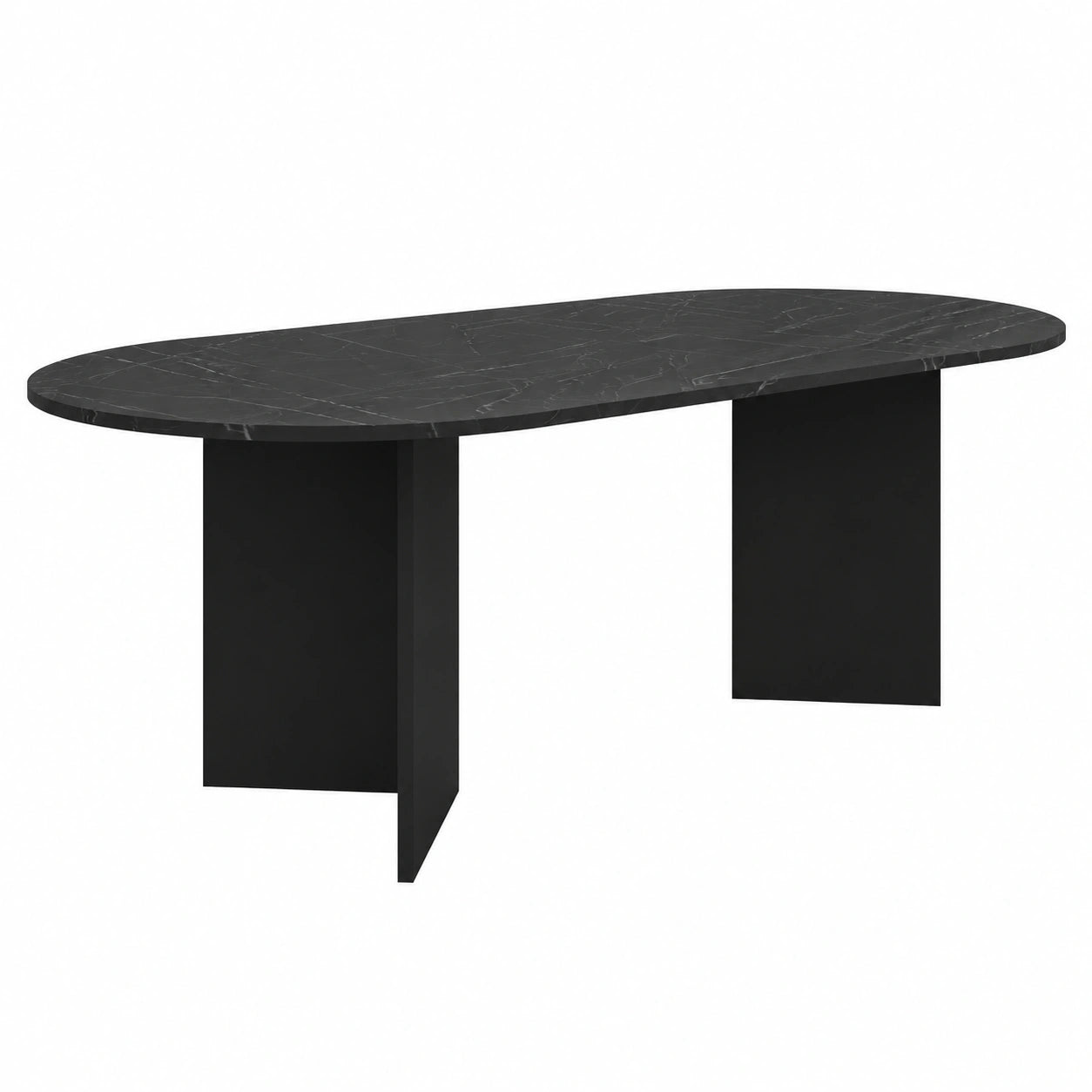 Tisch – rechteckige Form, Schwarz, für Esszimmer