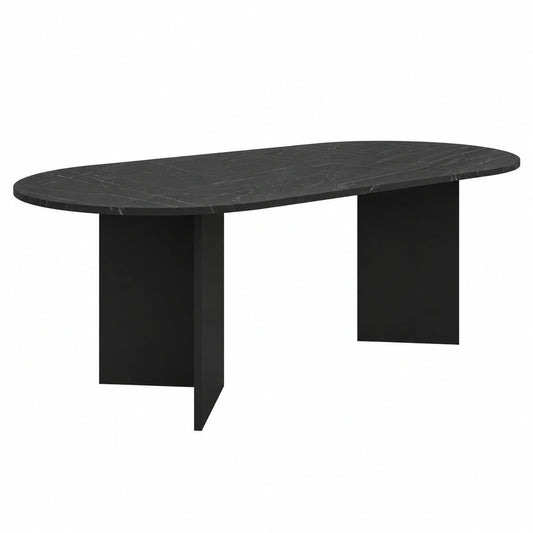 Tisch – rechteckige Form, Schwarz, für Esszimmer